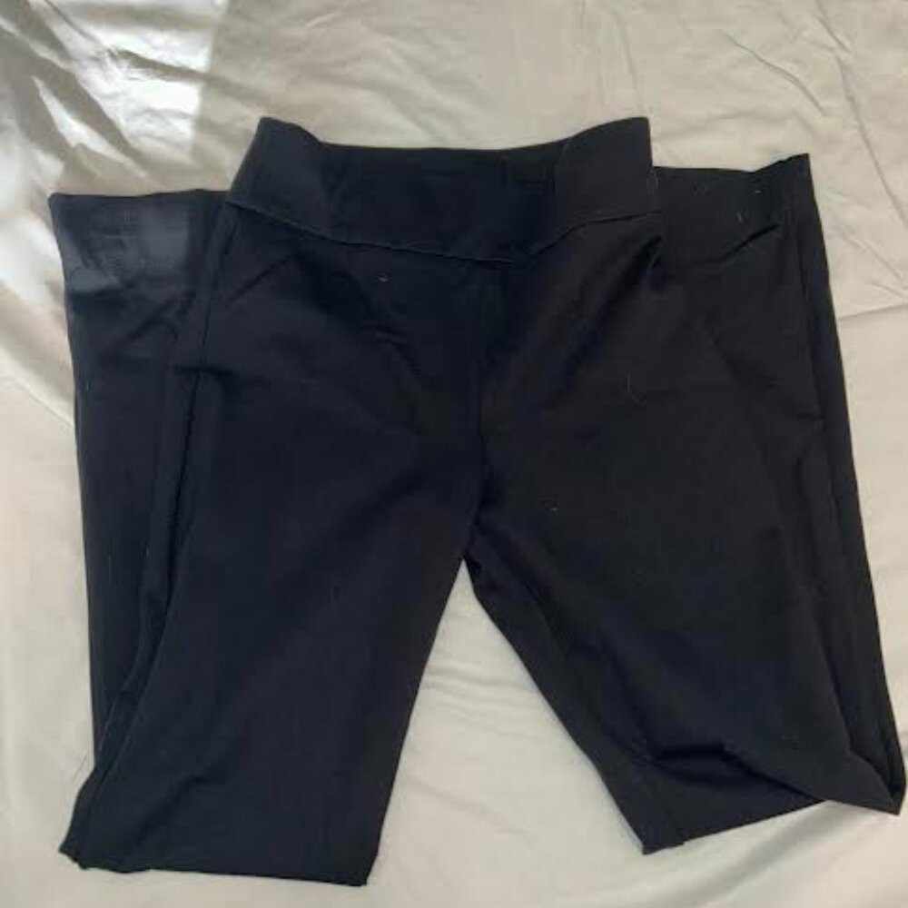 high waisted black work pants